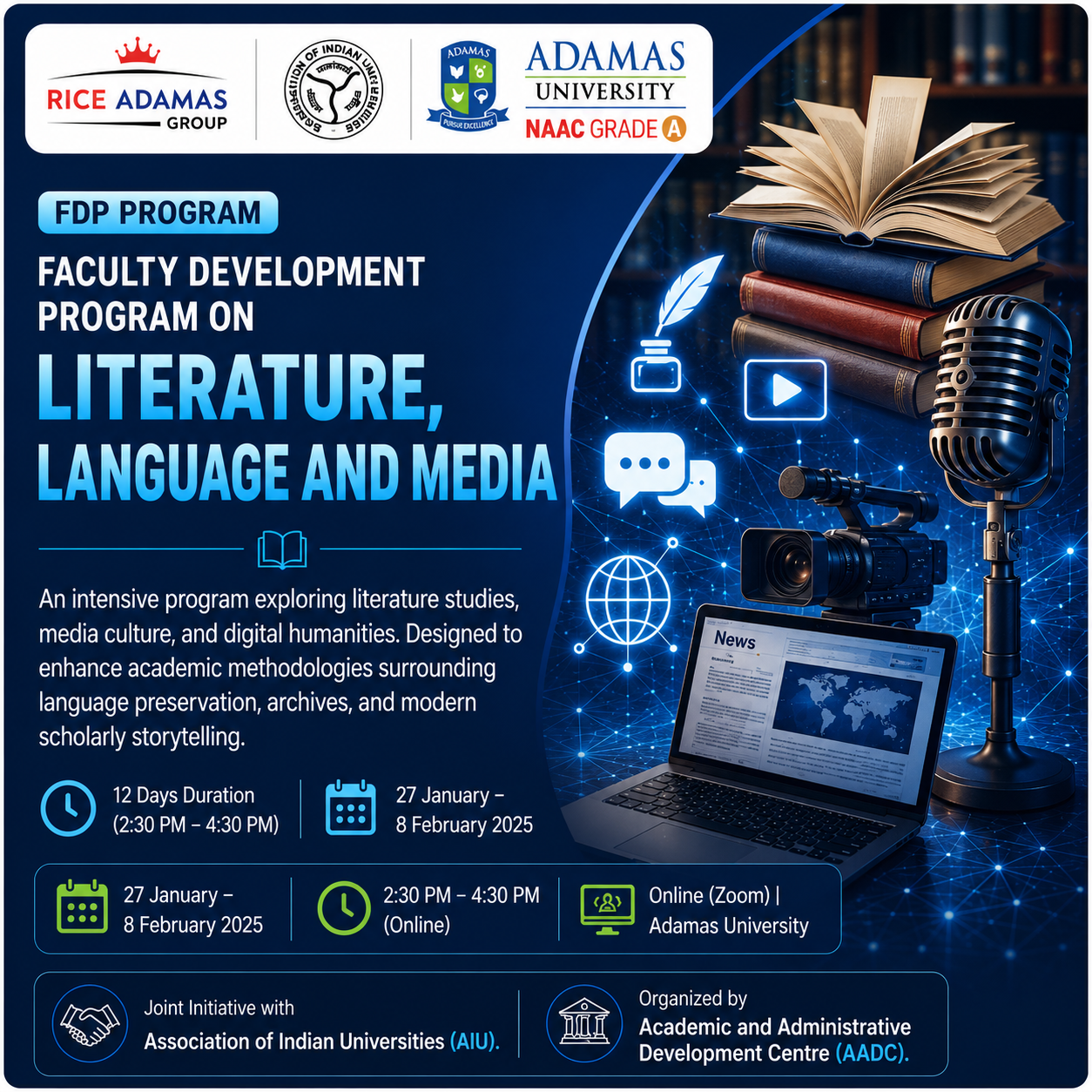 Faculty Development Program on Literature, Language and Media